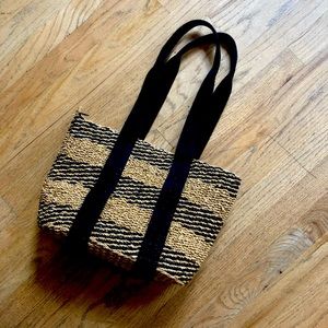 Barneys straw tote